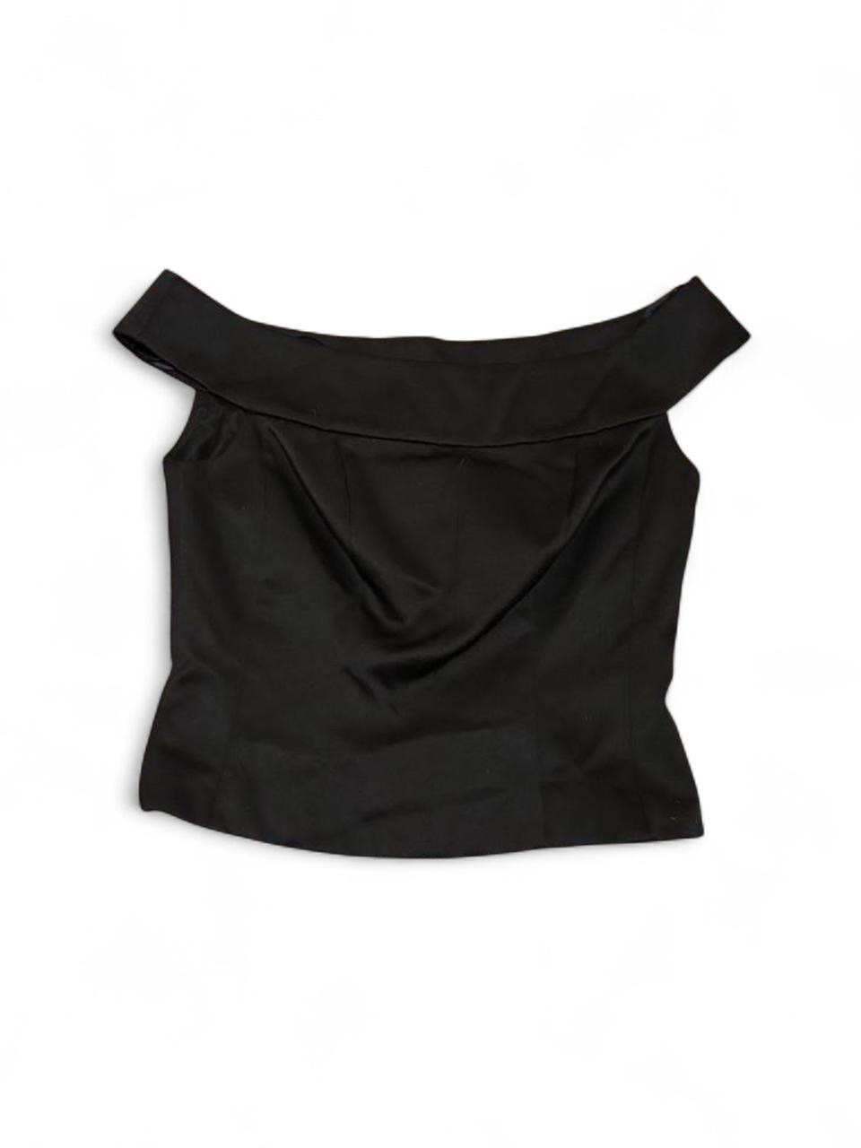 Off-Shoulder Black Women's Top Y2k